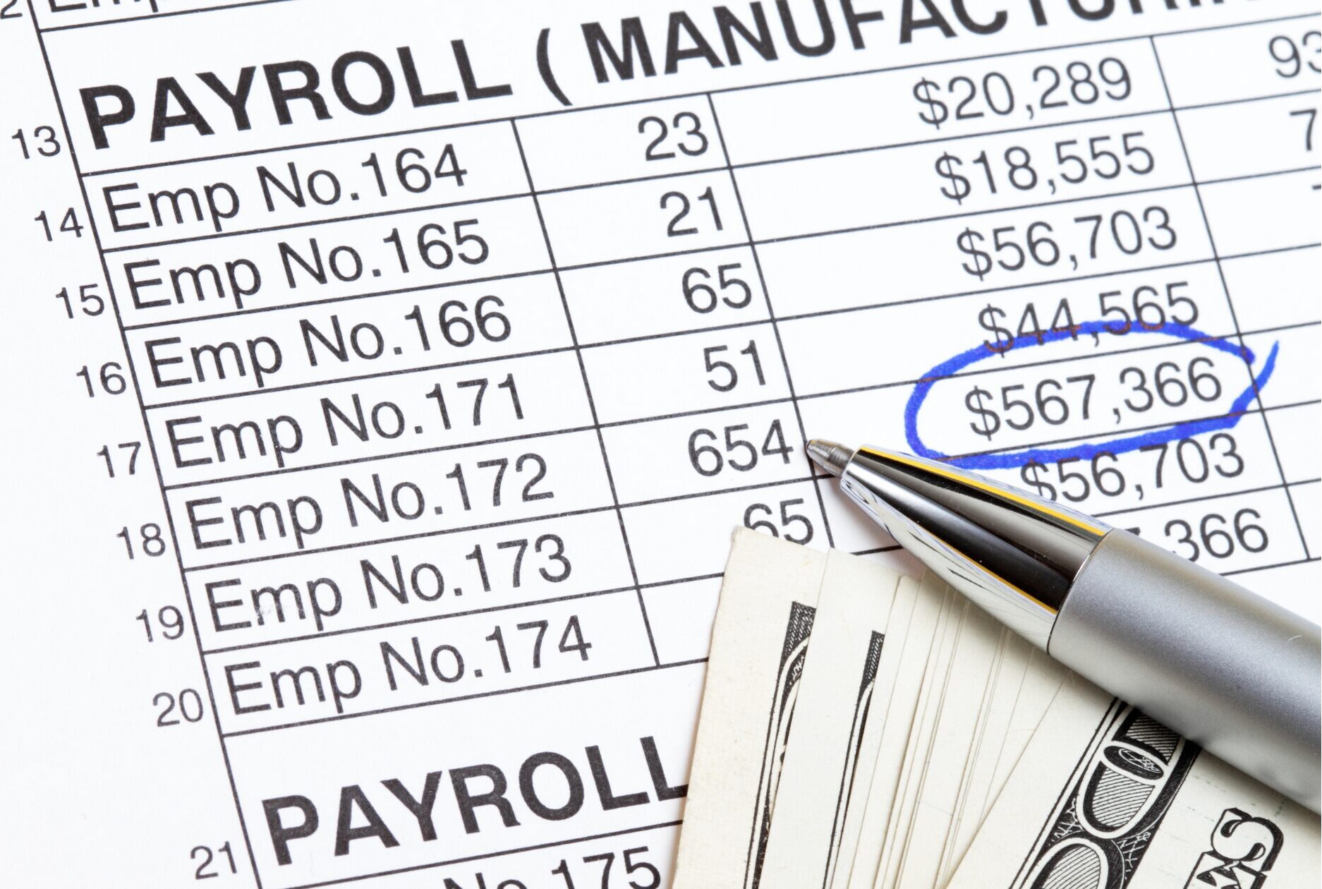 Value of Intangibles Based on Historical Payroll